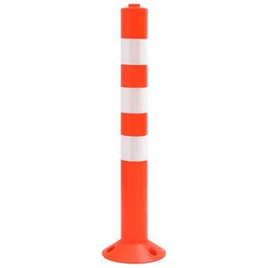 vidaXL Barrier Posts 10 pcs. with Chain 75 cm PE
