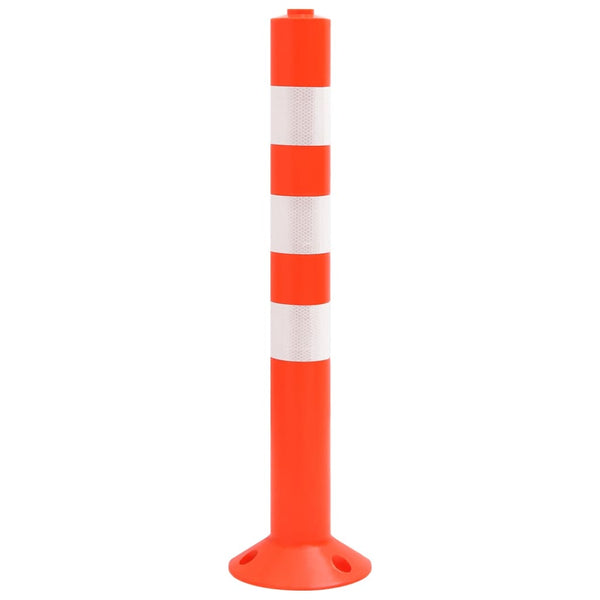 vidaXL Barrier Posts 10 pcs. with Chain 75 cm PE