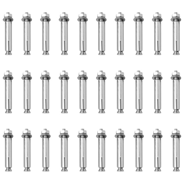 vidaXL Barrier Posts 10 pcs. with Chain 75 cm PE