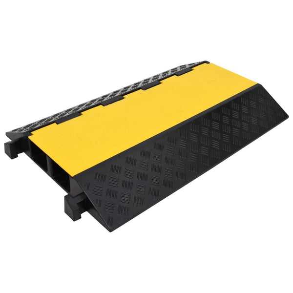 vidaXL Cable Protector 2 Channels Rubber 90 cm