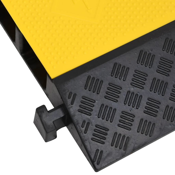 vidaXL Cable Protector 2 Channels Rubber 90 cm