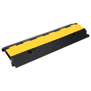 vidaXL Cable Protector 2 Channels Rubber 100 cm