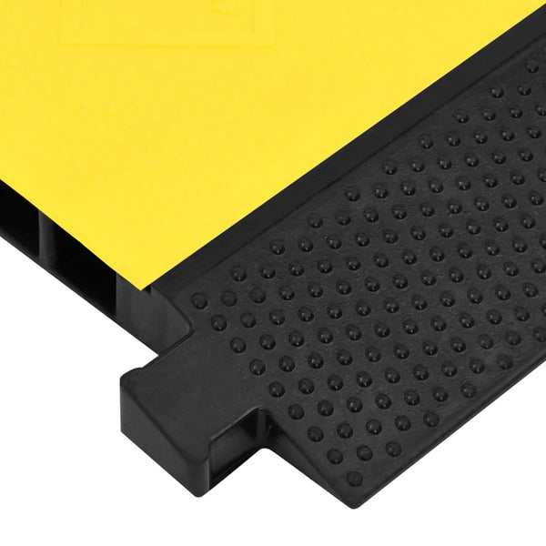 vidaXL Cable Protector 2 Channels Rubber 100 cm