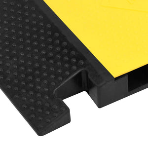 vidaXL Cable Protector 2 Channels Rubber 100 cm