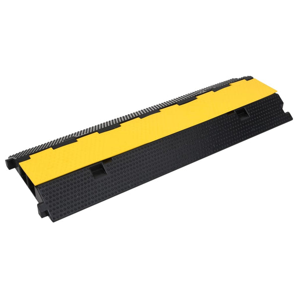 vidaXL Cable Protectors 2 pcs. 2 Channels Rubber 100 cm