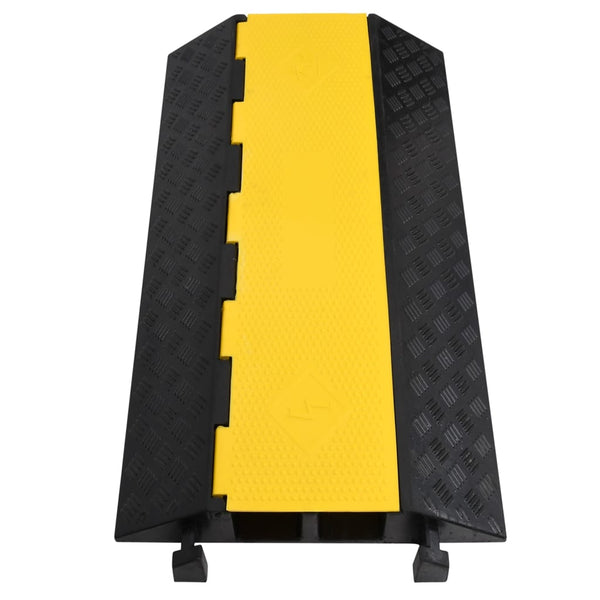 vidaXL Cable Protectors 2 pcs. 2 Channels Rubber 100 cm