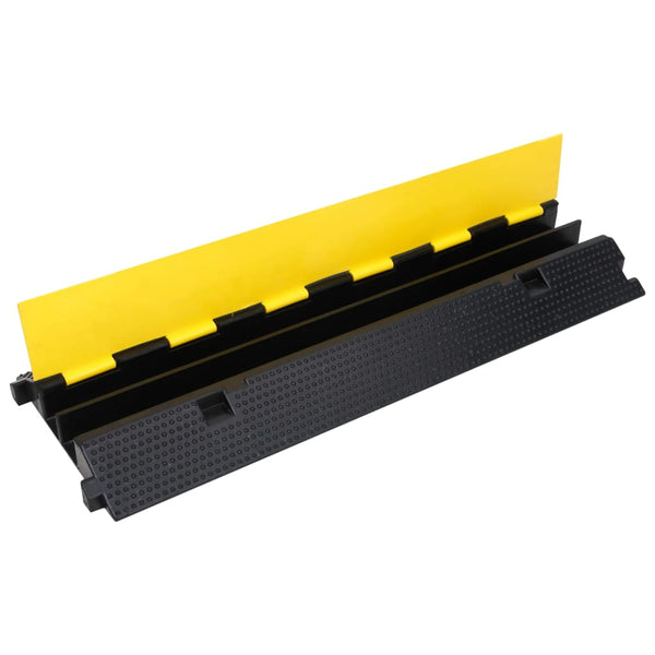 vidaXL Cable Protectors 2 pcs. 2 Channels Rubber 100 cm