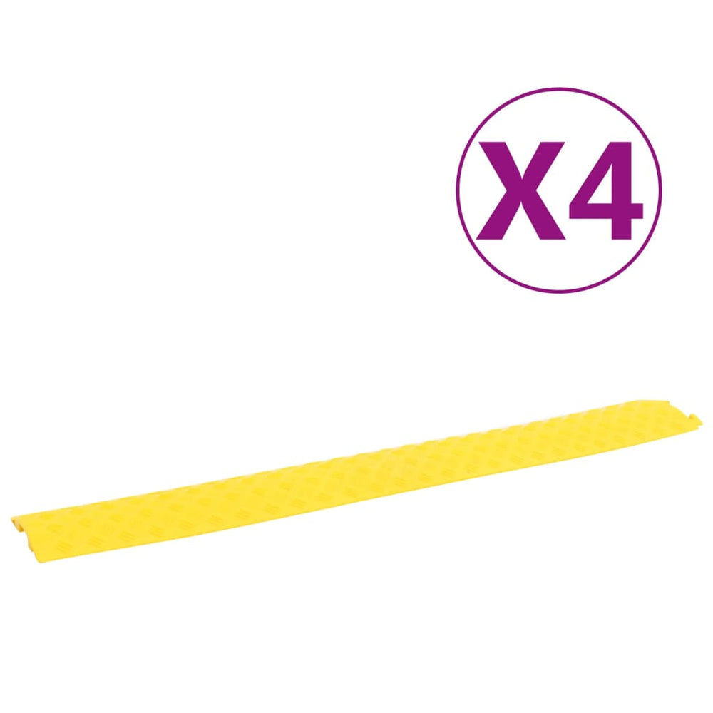 vidaXL Cable Protectors 4 pcs. 98.5 cm Yellow