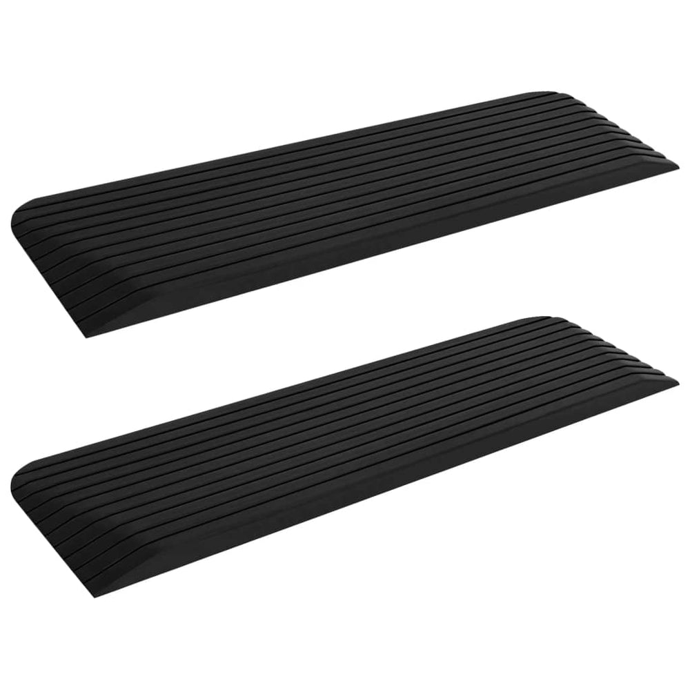 vidaXL Threshold Ramps 2 pcs. 110x32x3.8 cm Rubber