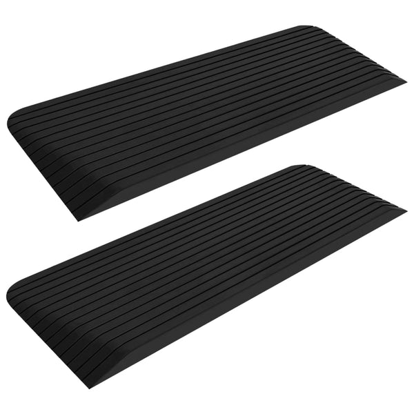 vidaXL Threshold Ramps 2 pcs. 110x41x5 cm Rubber