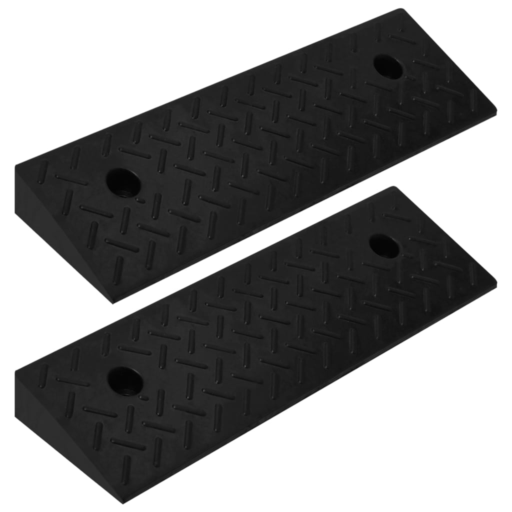 vidaXL Kerb Ramps 2 pcs. 50x17.5x5 cm Rubber