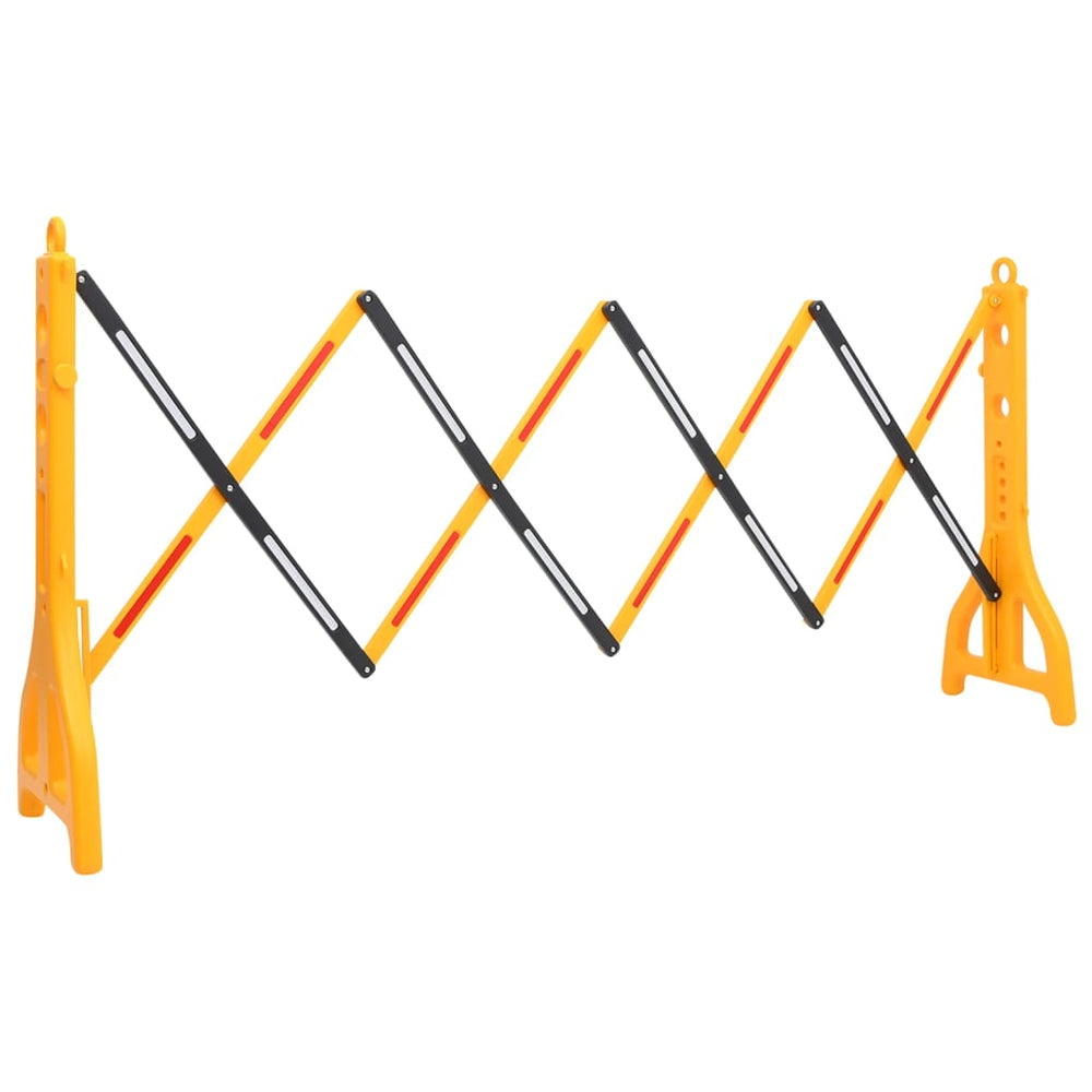 vidaXL Foldable Traffic Barrier Yellow and Black 250x38x96 cm