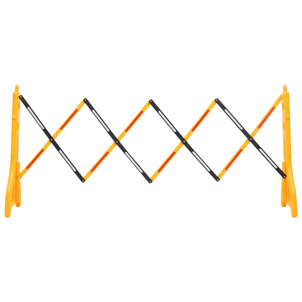 vidaXL Foldable Traffic Barrier Yellow and Black 250x38x96 cm
