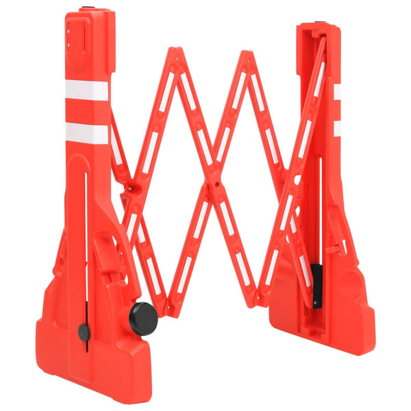 vidaXL Foldable Barrier Gate Red 210x50x105 cm