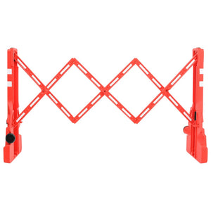 vidaXL Foldable Barrier Gate Red 210x50x105 cm