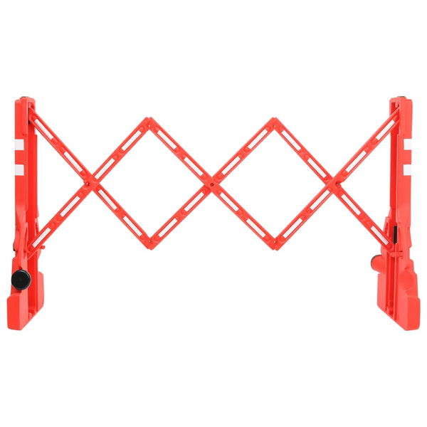 vidaXL Foldable Barrier Gate Red 210x50x105 cm