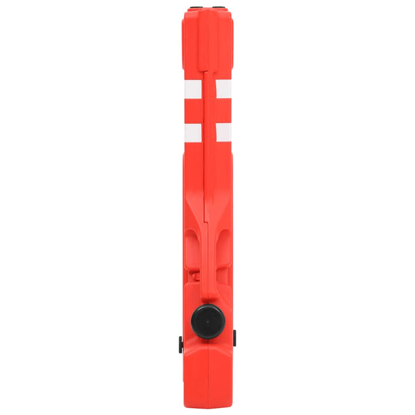 vidaXL Foldable Barrier Gate Red 210x50x105 cm