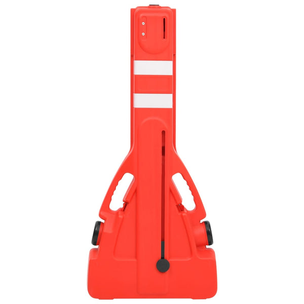 vidaXL Foldable Barrier Gate Red 210x50x105 cm