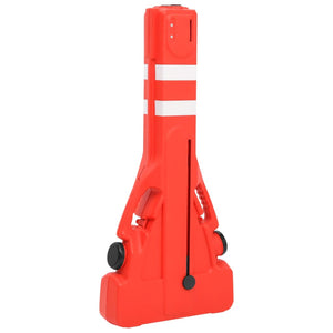 vidaXL Foldable Barrier Gate Red 210x50x105 cm