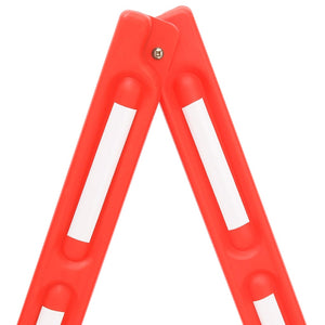 vidaXL Foldable Barrier Gate Red 210x50x105 cm