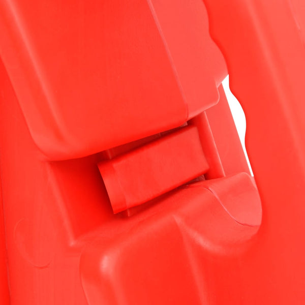 vidaXL Foldable Barrier Gate Red 210x50x105 cm