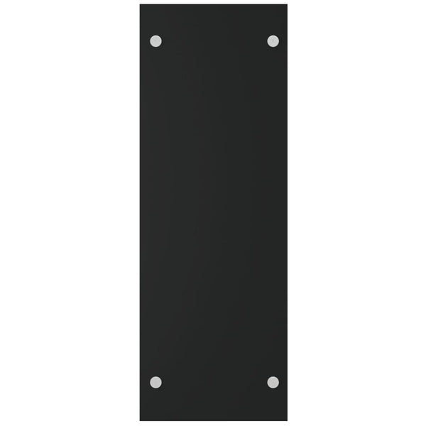 vidaXL Firewood Rack Black 40x35x100 cm Tempered Glass