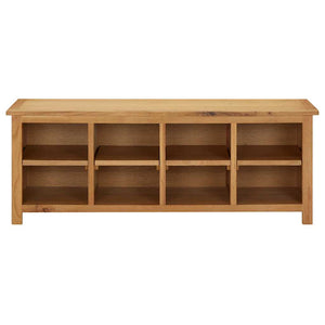 vidaXL Shoe Cabinet 114x37x45 cm Solid Oak Wood