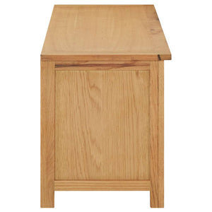 vidaXL Shoe Cabinet 114x37x45 cm Solid Oak Wood