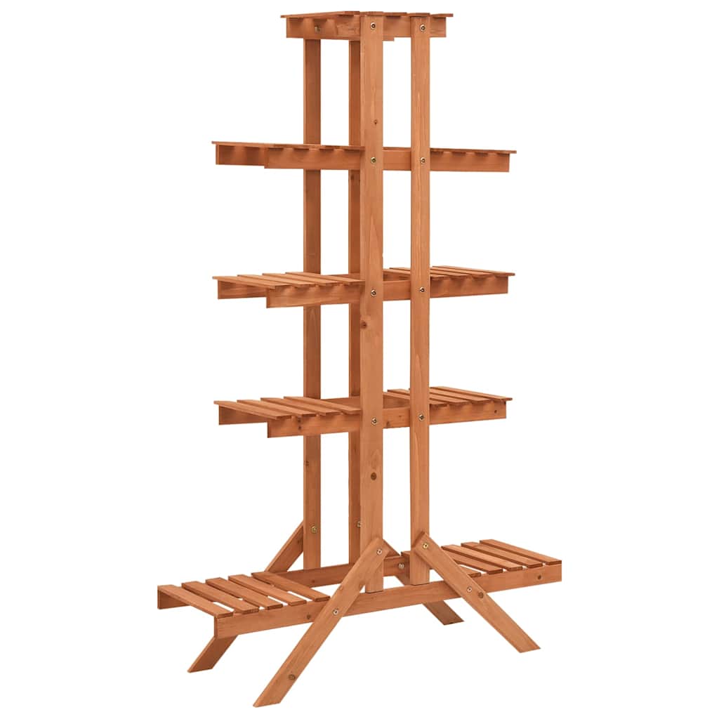 vidaXL Flower Stand 83x25x132 cm Solid Fir Wood