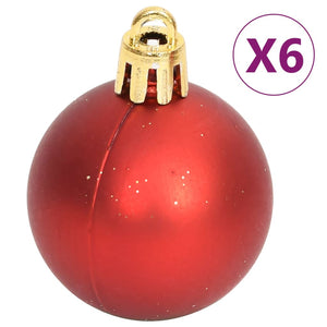 vidaXL 108-piece Christmas Ball Set Gold and Red