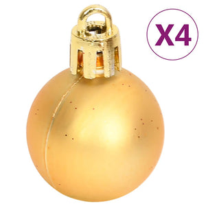vidaXL 108-piece Christmas Ball Set Gold and Red