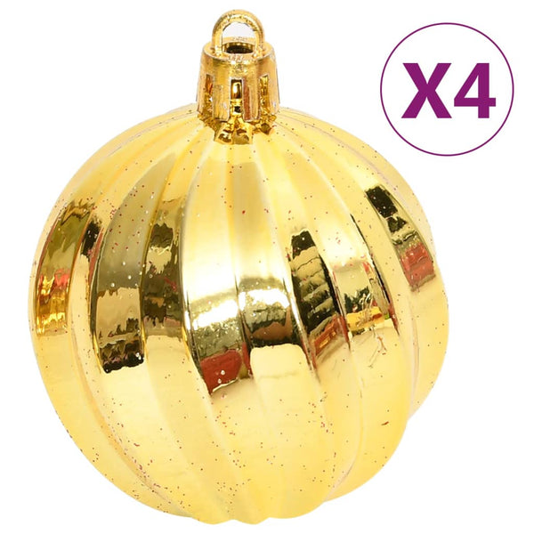 vidaXL 108-piece Christmas Ball Set Gold and Red