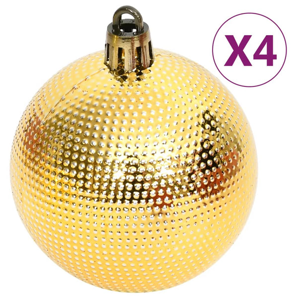 vidaXL 108-piece Christmas Ball Set Gold and Red