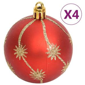 vidaXL 108-piece Christmas Ball Set Gold and Red