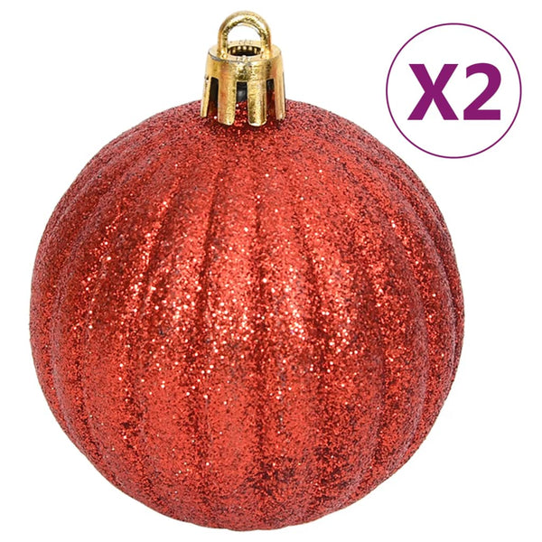 vidaXL 108-piece Christmas Ball Set Gold and Red
