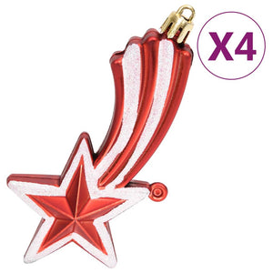 vidaXL 108-piece Christmas Ball Set Red and White