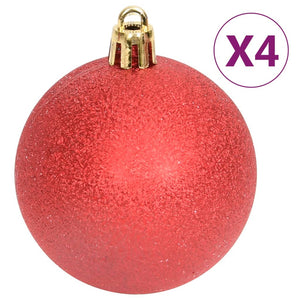 vidaXL 108-piece Christmas Ball Set Red and White