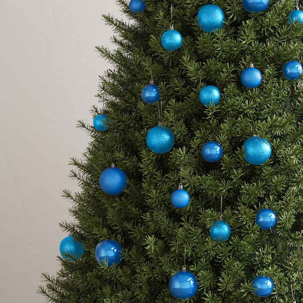 vidaXL 100-piece Christmas Ball Set Blue