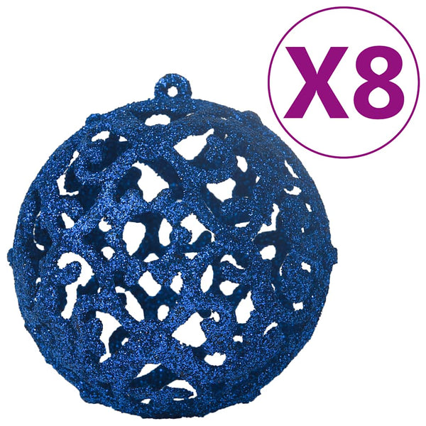 vidaXL 100-piece Christmas Ball Set Blue