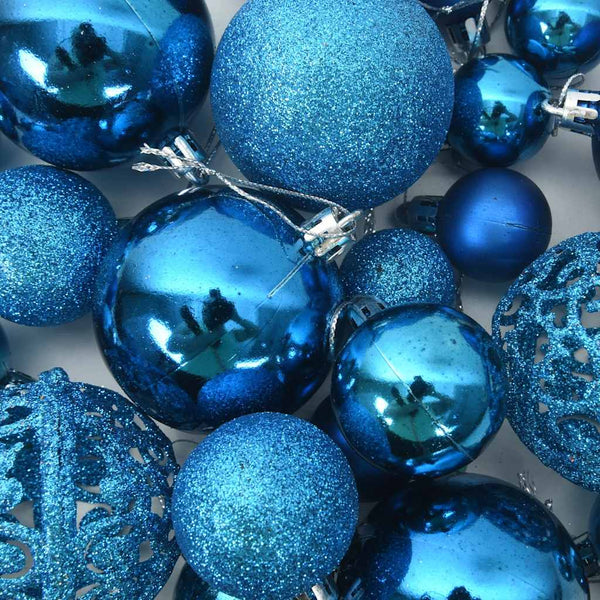 vidaXL 100-piece Christmas Ball Set Blue