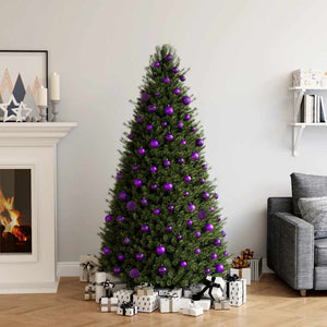 vidaXL 100-Piece Christmas Ball Set Purple