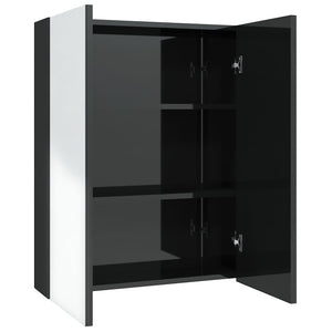 Bad Spiegelschrank Schwarz 60 cm
