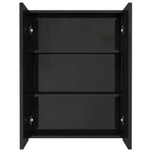 Bad Spiegelschrank Schwarz 60 cm