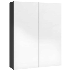 Bad Spiegelschrank Schwarz 60 cm