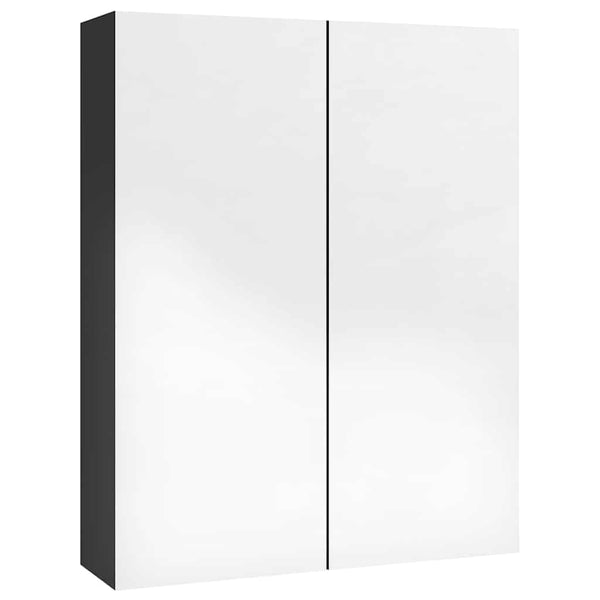 Bad Spiegelschrank Schwarz 60 cm