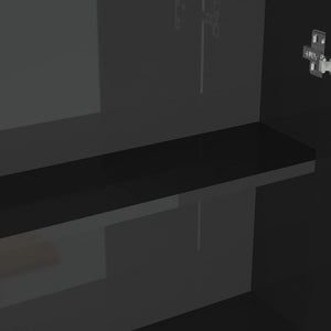 Bad Spiegelschrank Schwarz 60 cm