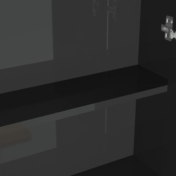 Bad Spiegelschrank Schwarz 60 cm