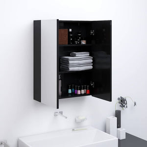 Bad Spiegelschrank Schwarz 60 cm