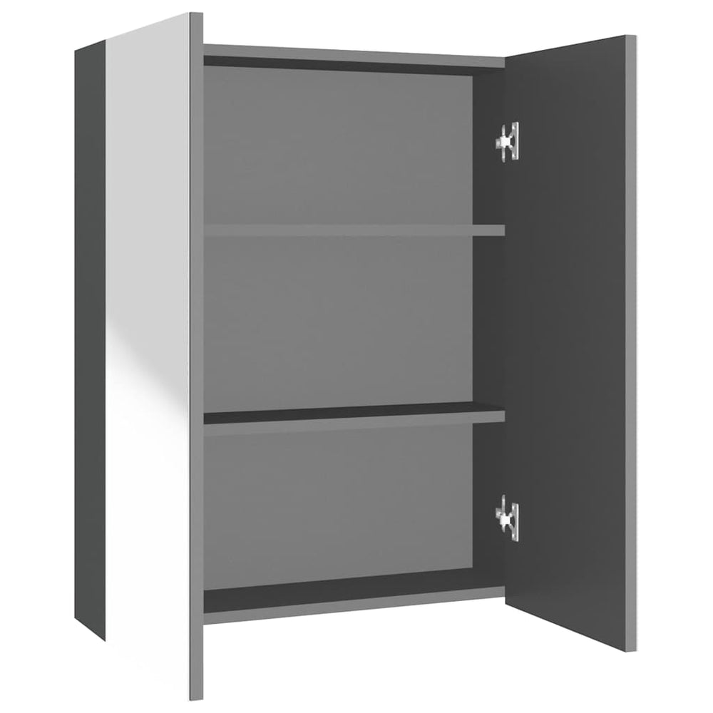 Anthrazit Bad Spiegelschrank 60 cm