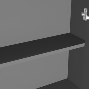 Anthrazit Bad Spiegelschrank 60 cm